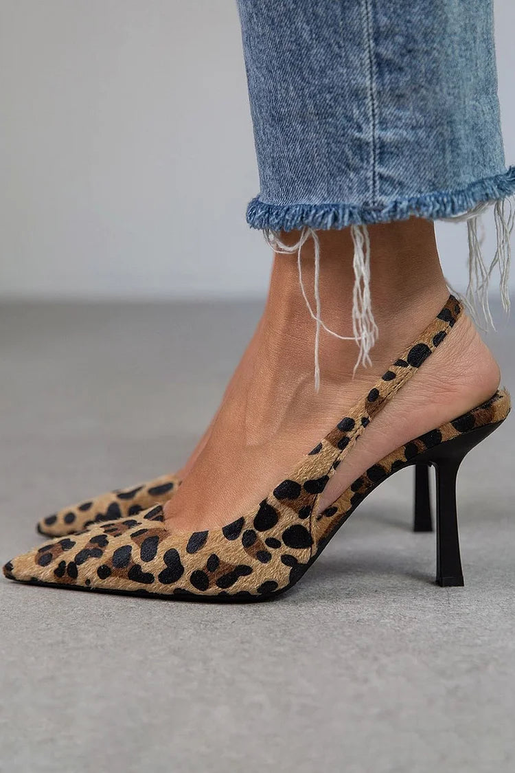 Leonora | Elegante mocasín estampado leoprado