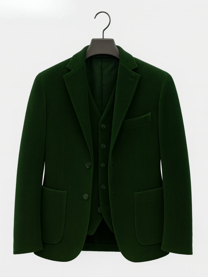 CONJUNTO COMPLETO DE 2 PIEZAS: BLAZER Y CHALECO