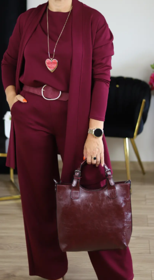 ZENDAYA / CONJUNTO TRES PIEZAS CON CÁRDIGAN