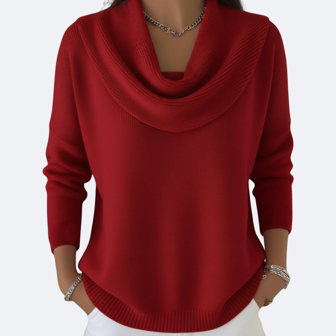 LIDIA / SUÉTER CON CUELLO DE VOLANTE