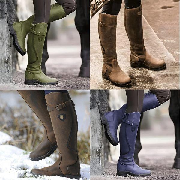 LANIA / BOTAS EQUITACIÓN CUERO IMPERMEABLE