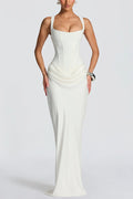 LYA / VESTIDO MAXI CON ESCOTE CUADRADO