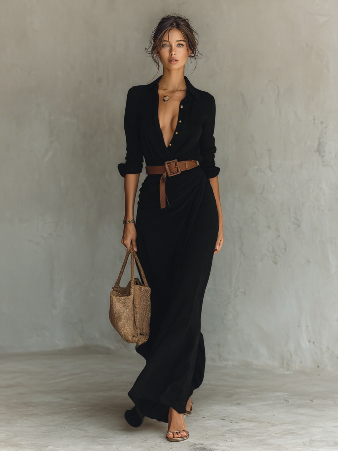 BEA / VESTIDO LARGO CASUAL