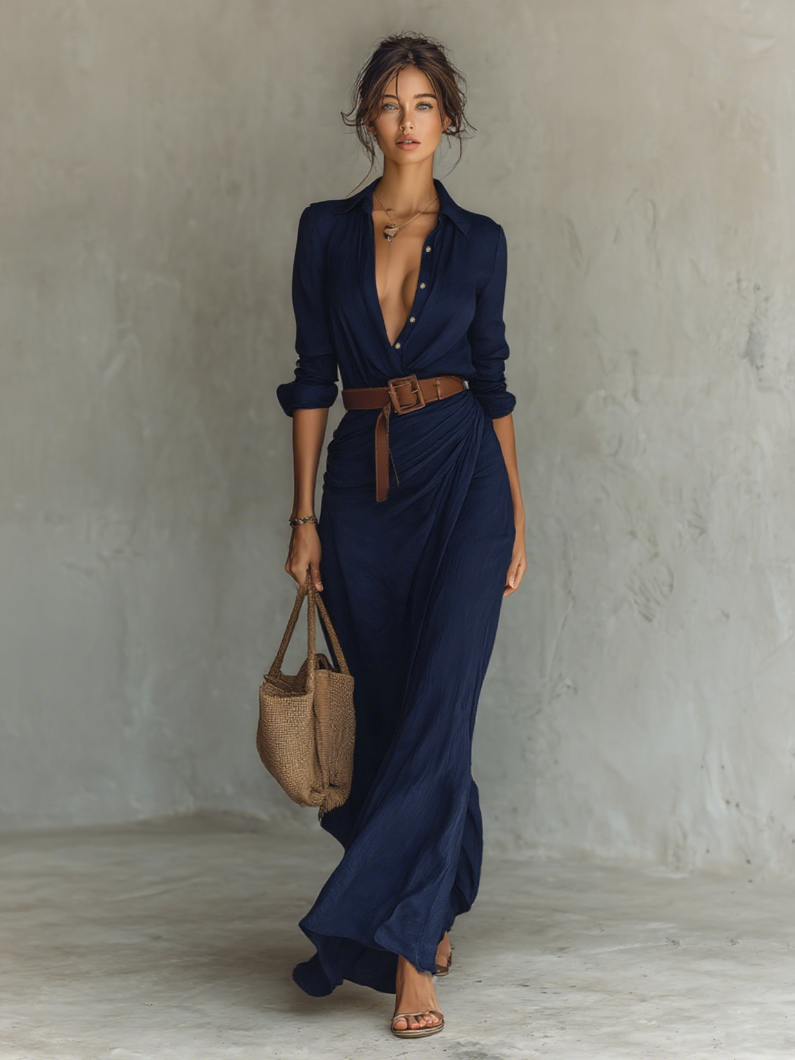 BEA / VESTIDO LARGO CASUAL