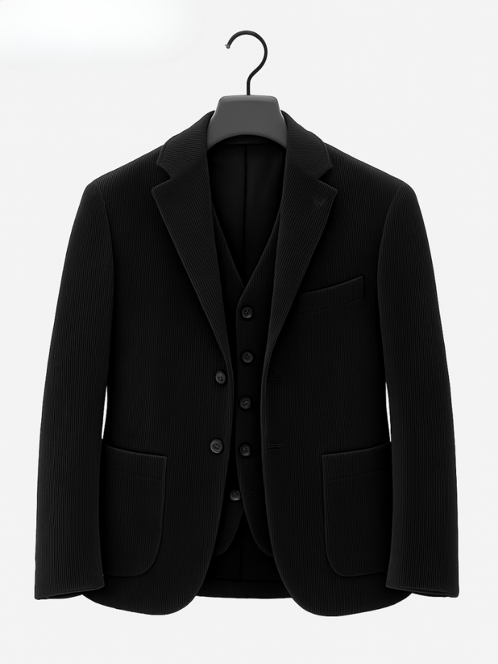 CONJUNTO COMPLETO DE 2 PIEZAS: BLAZER Y CHALECO
