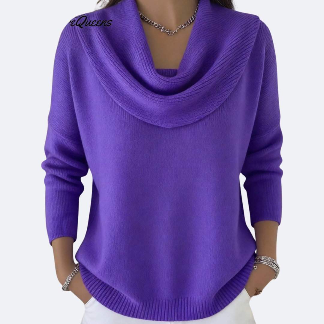 LIDIA / SUÉTER CON CUELLO DE VOLANTE