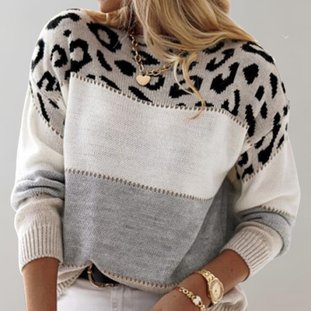 CLARISSA / SUÉTER ESTAMPADO DE LEOPARDO
