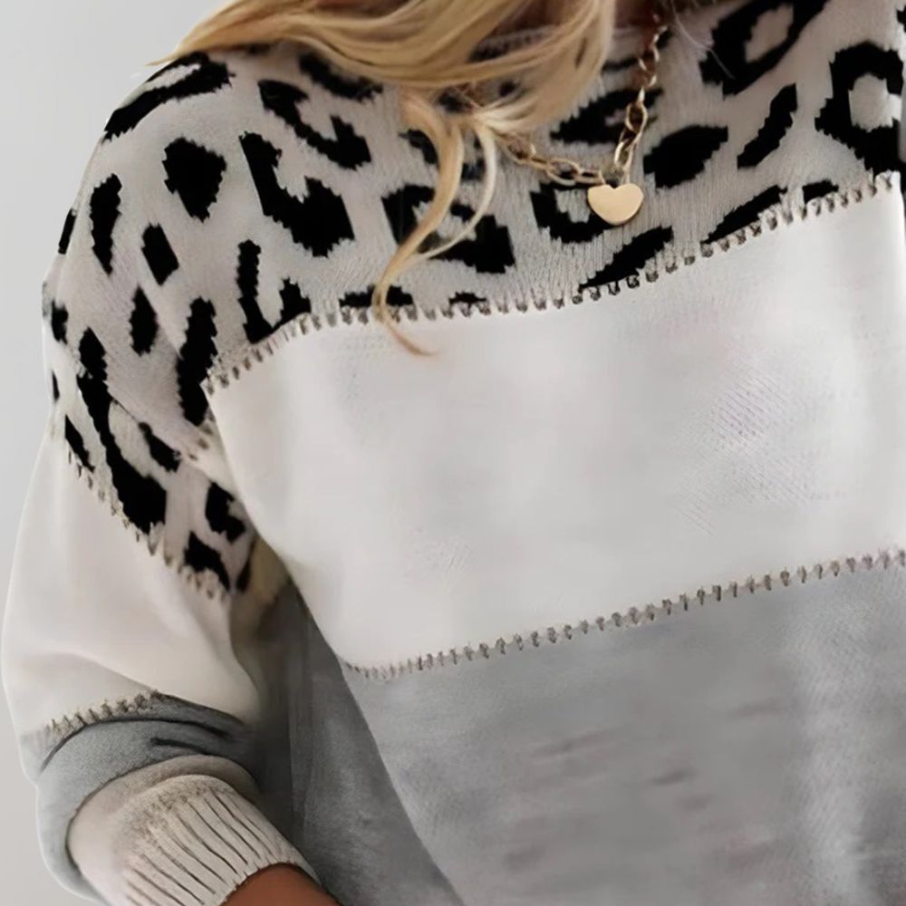 CLARISSA / SUÉTER ESTAMPADO DE LEOPARDO