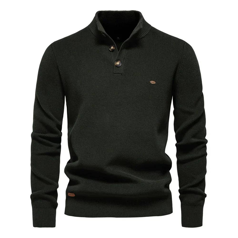 SUÉTER ELEGANTE CON DISEÑO DE BOTONES