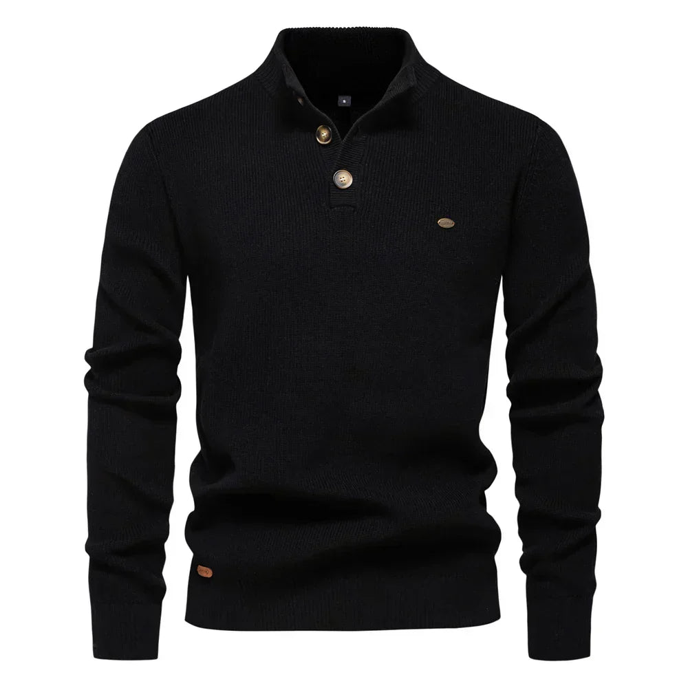SUÉTER ELEGANTE CON DISEÑO DE BOTONES