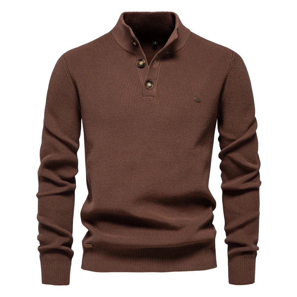 SUÉTER ELEGANTE CON DISEÑO DE BOTONES