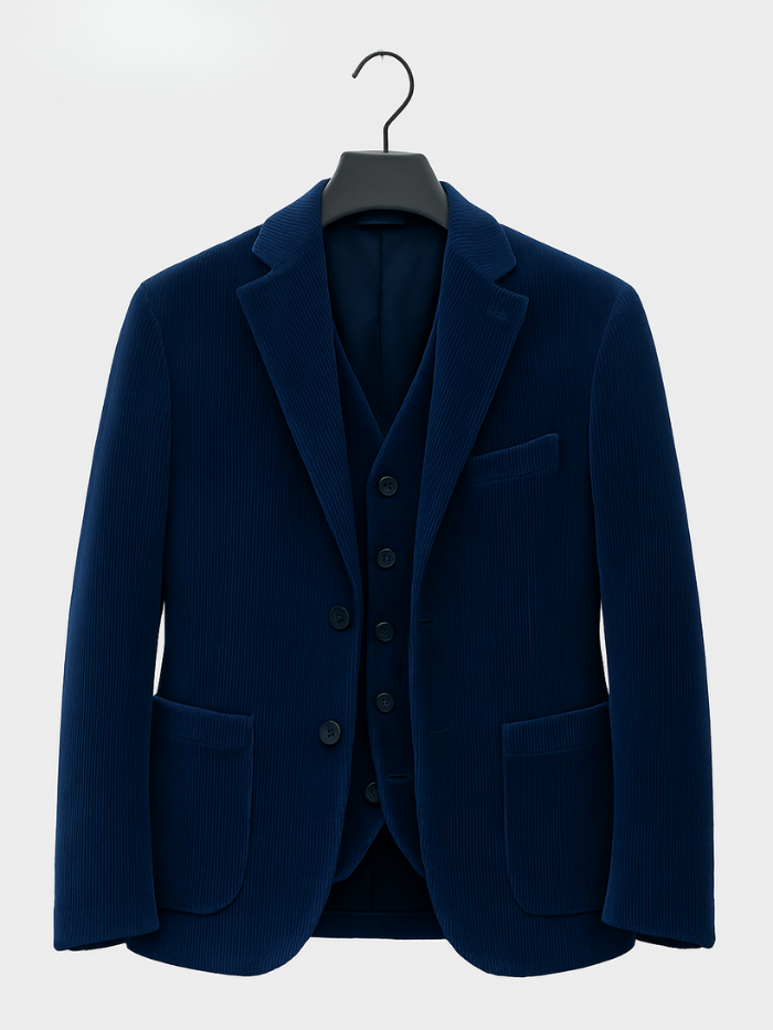 CONJUNTO COMPLETO DE 2 PIEZAS: BLAZER Y CHALECO