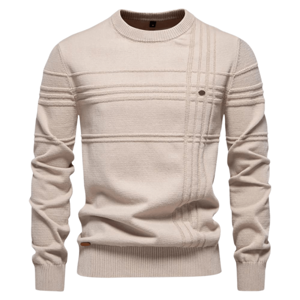 SUÉTER ELEGANTE CON DISEÑO DE CUADROS