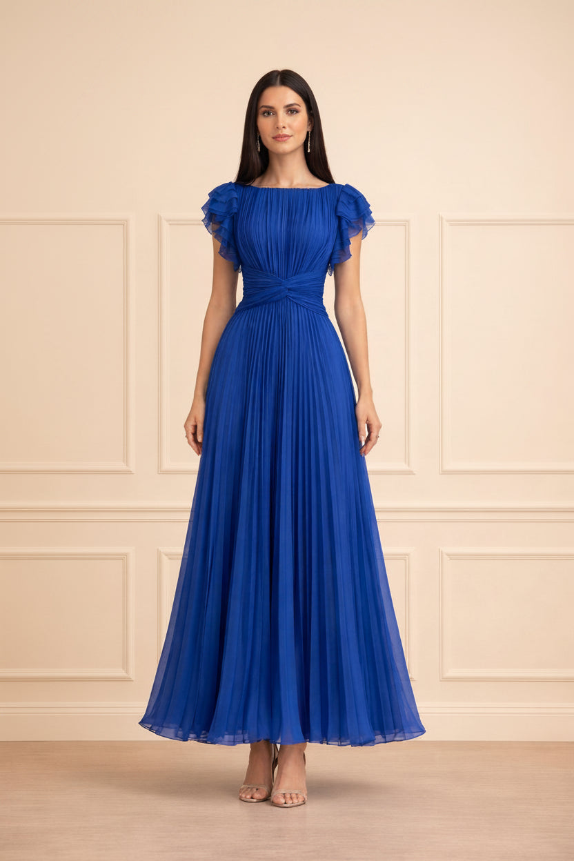 VICKY | VESTIDO DE NOCHE PLISADO
