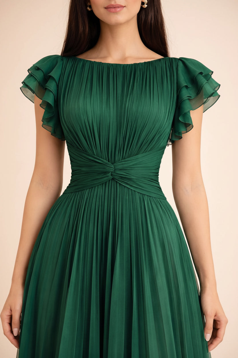 VICKY | VESTIDO DE NOCHE PLISADO