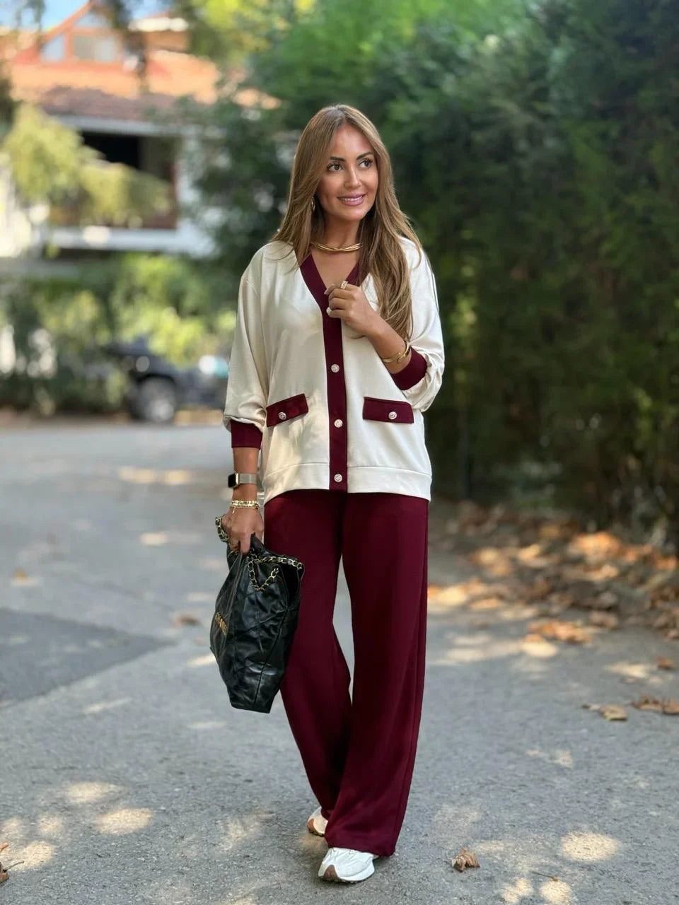 ESTELLA / CONJUNTO PANTALÓN Y CÁRDIGAN