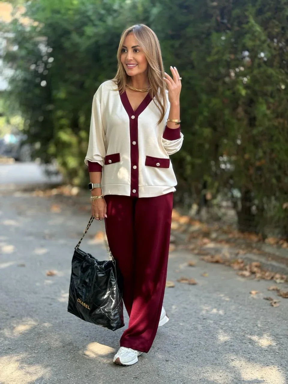 ESTELLA / CONJUNTO PANTALÓN Y CÁRDIGAN