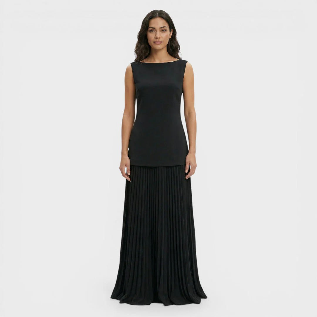 CONJUNTO MUJER VESTIDO PLEGADO