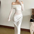VESTIDO LARGO MALLA