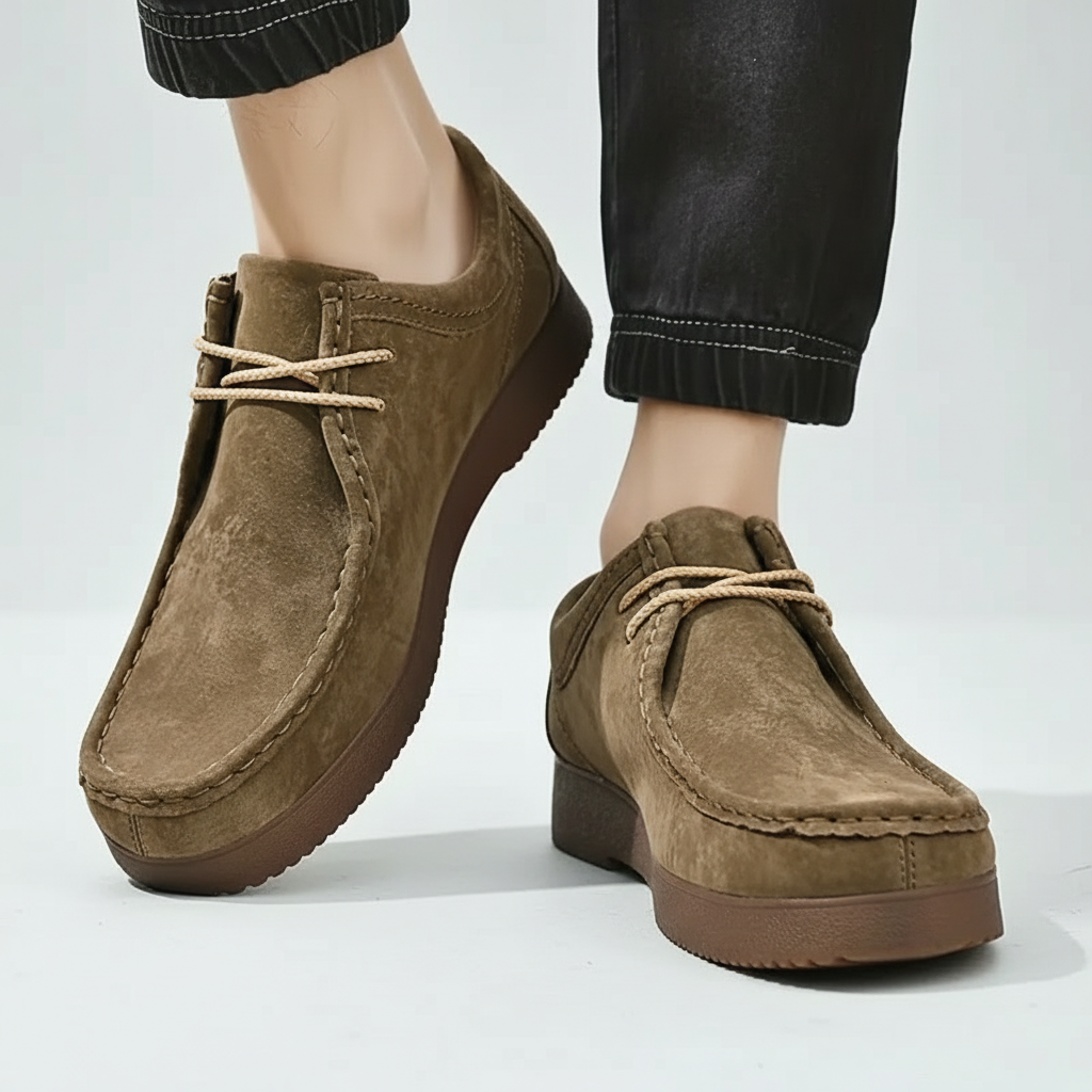 ZAPATO ORTOPÉDICO DE PIEL - HOMBRE