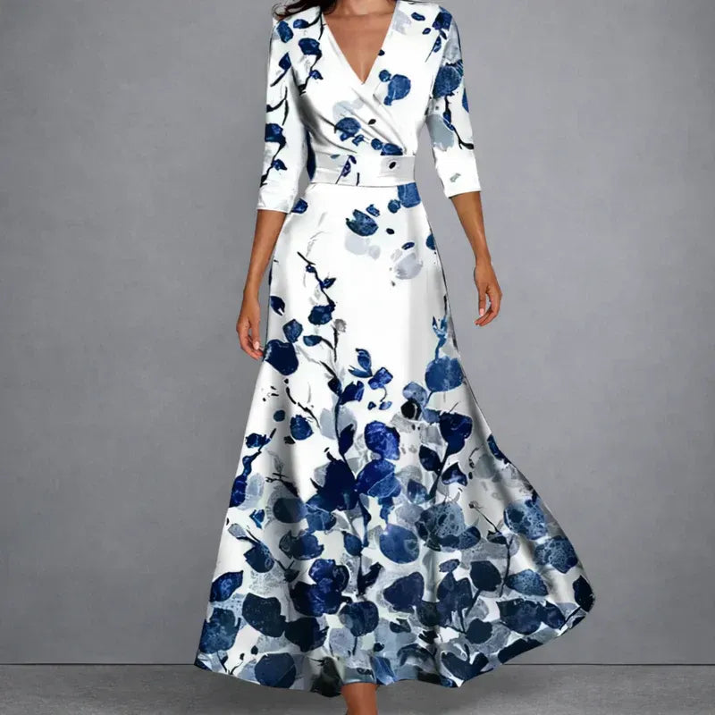 BELLA/ VESTIDO LARGO MAXI FLORAL
