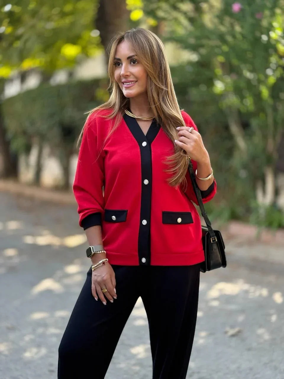 ESTELLA / CONJUNTO PANTALÓN Y CÁRDIGAN