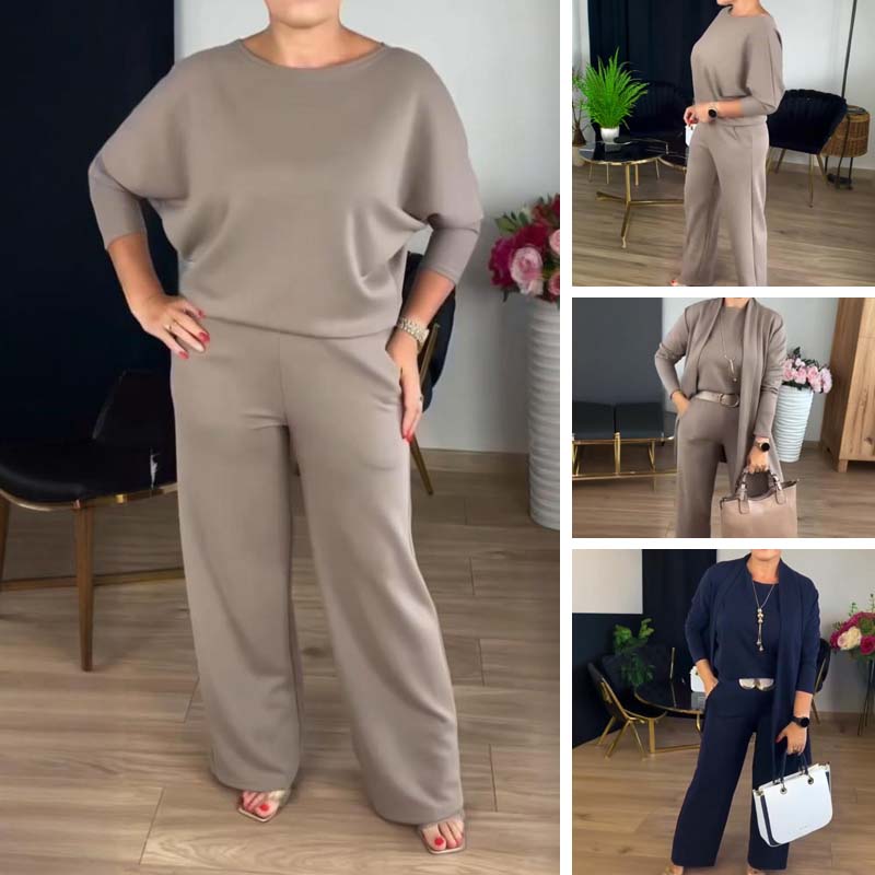 ZENDAYA / CONJUNTO TRES PIEZAS CON CÁRDIGAN